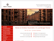 Tablet Screenshot of moritz-von-drebber-hausmakler.de